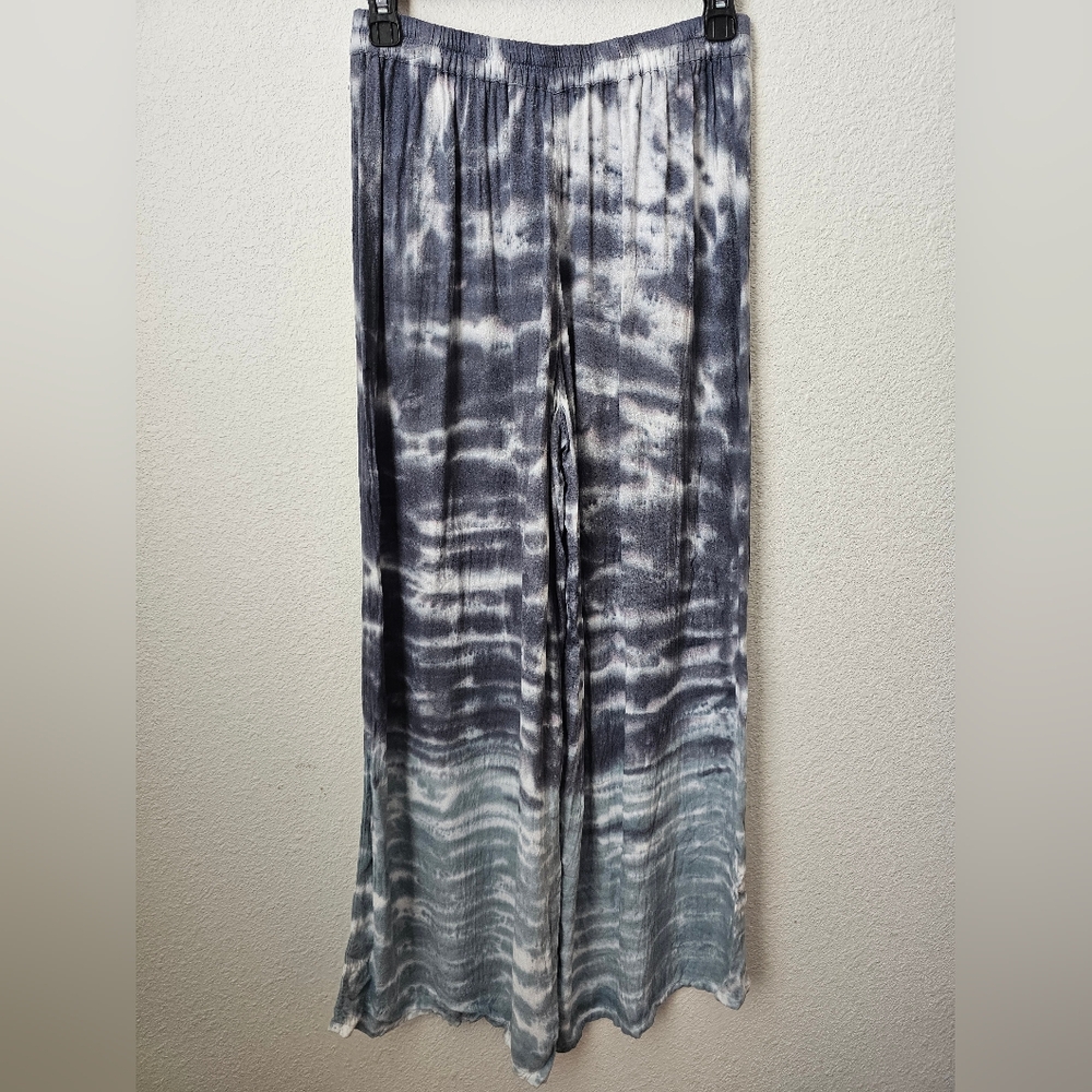Young Fabulous & Broke Wide Leg Pants Size XS Grey & White - Picture 3 of 11